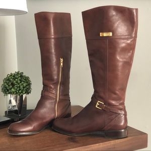 COACH riding boots size 10